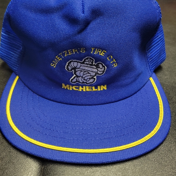 vintage Michelin Man snapback trucker hat.  USA. - Picture 1 of 6